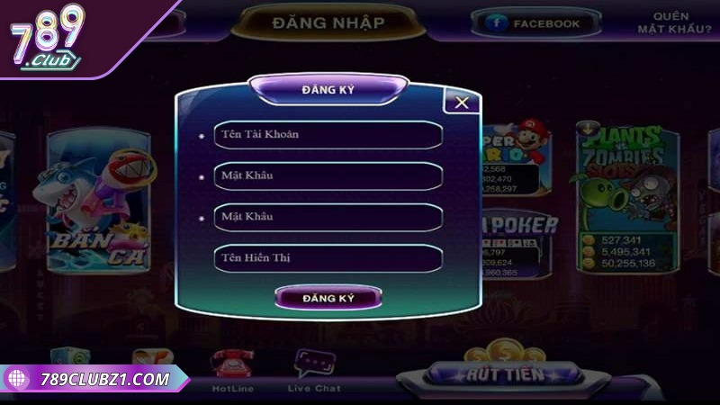 Bạn cần truy cập vào đường link đăng ký và đăng nhập 789CLUB