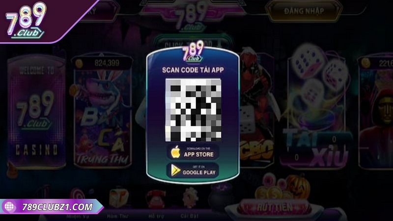 Click vào mục tải app để cài đặt dễ dàng